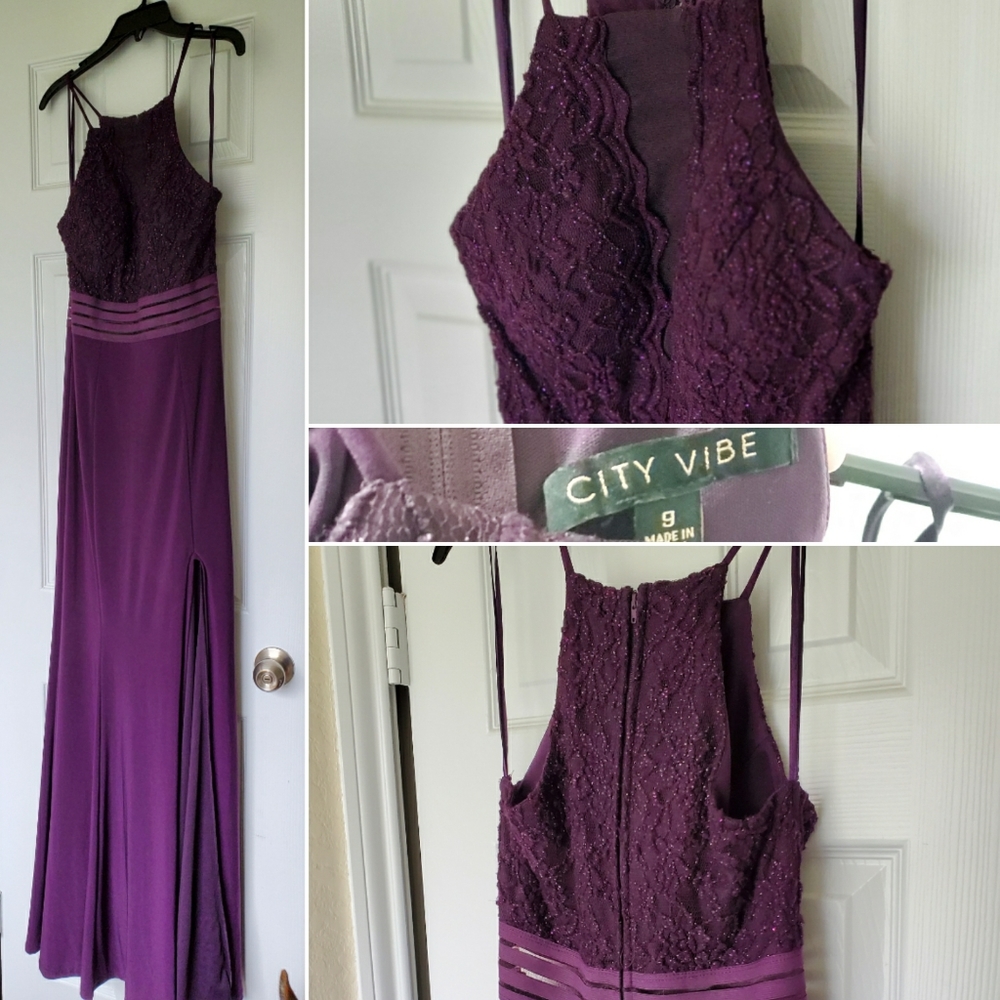 Purple Evening Dress